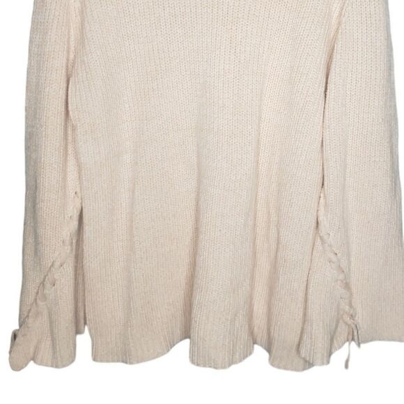 City Chick pink chunky knitted oversize sweater laced up sleeves plus size 20 - Picture 3 of 6